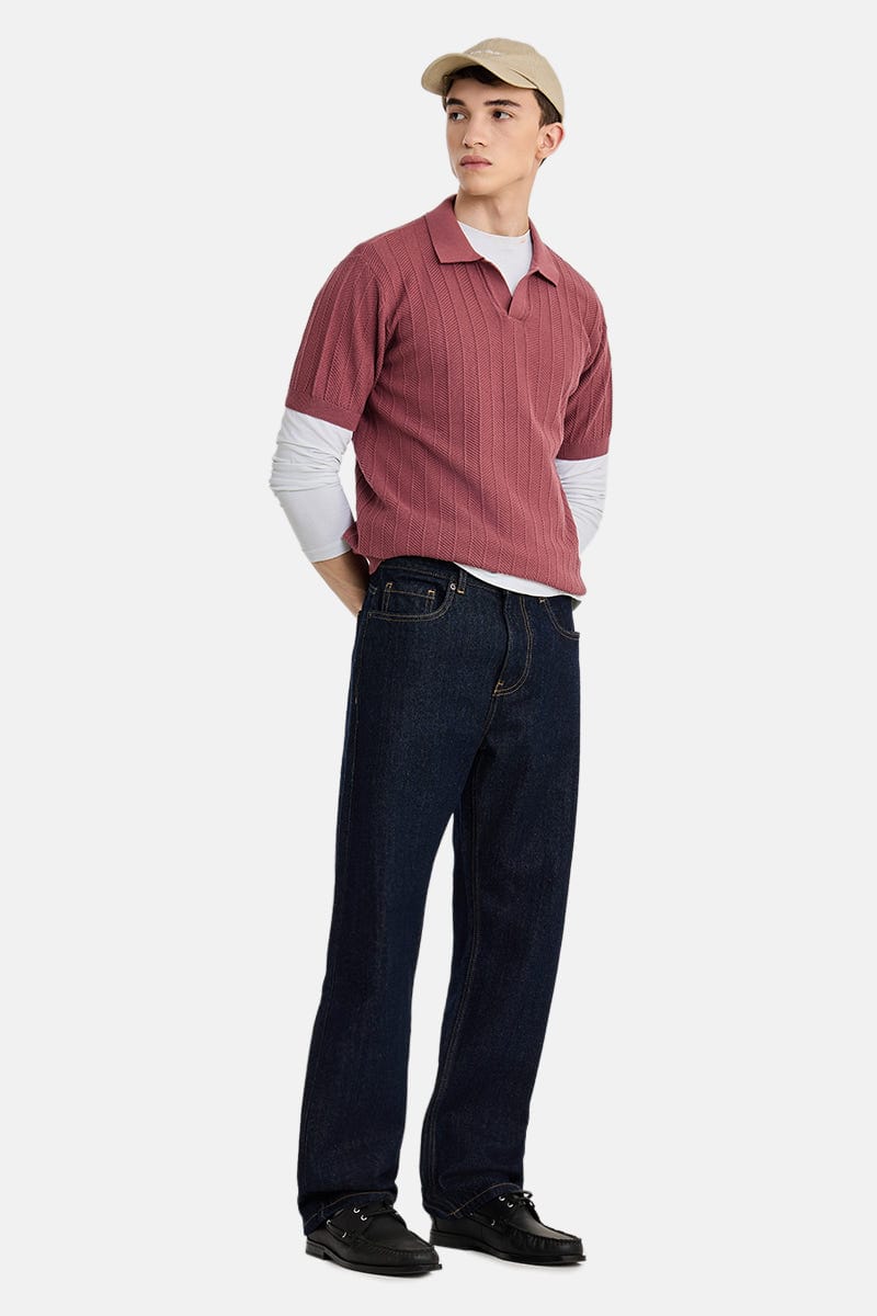 Straight Fit Washed Jeans